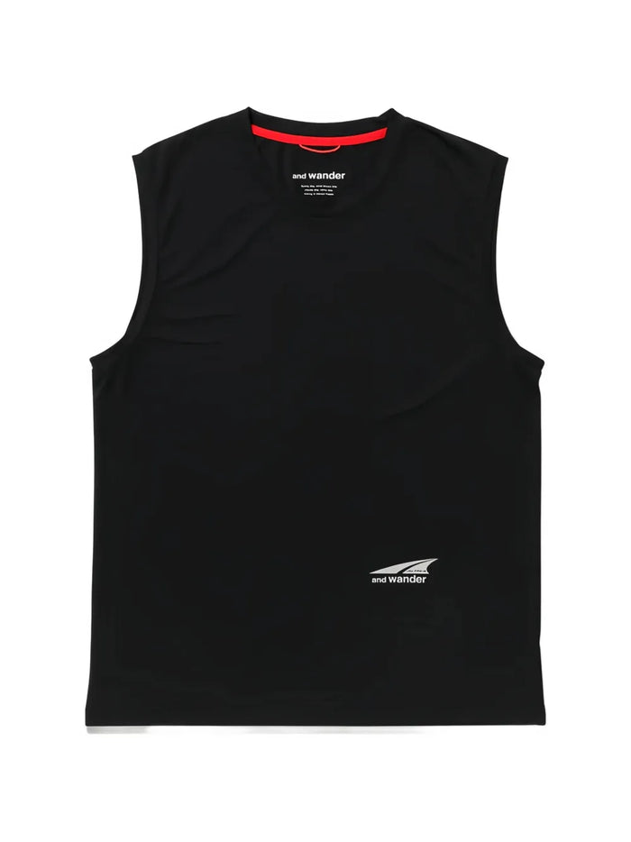 logo-print sleeveless T-shirt