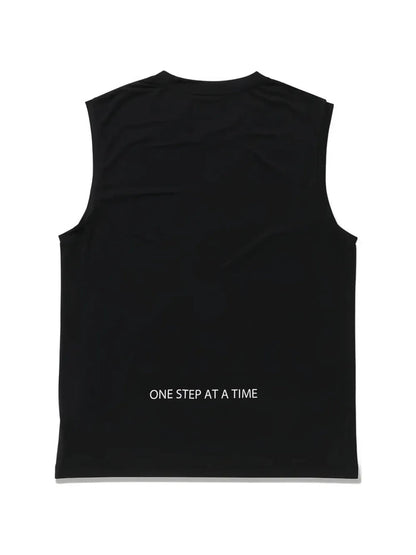 logo-print sleeveless T-shirt