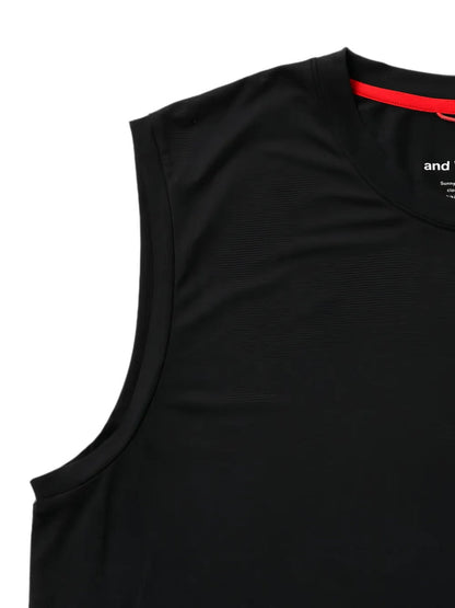 logo-print sleeveless T-shirt