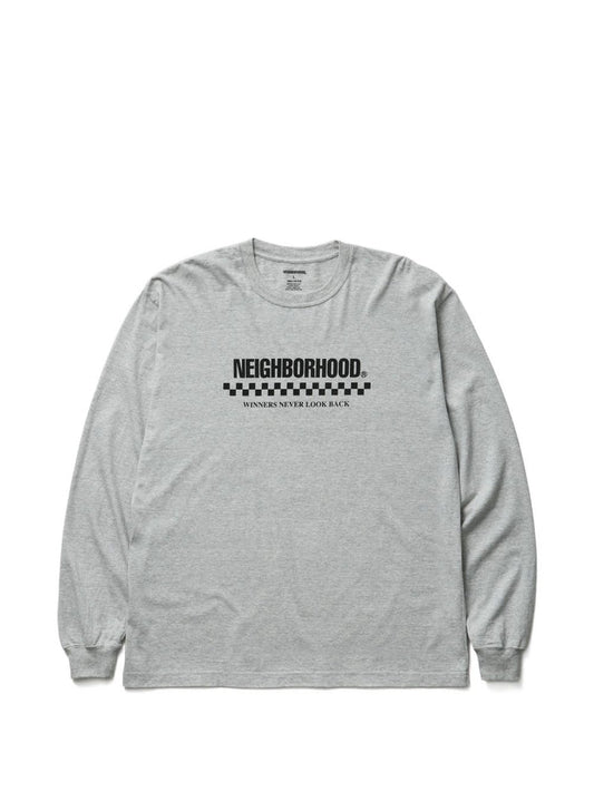 long-sleeve crewneck T-shirt