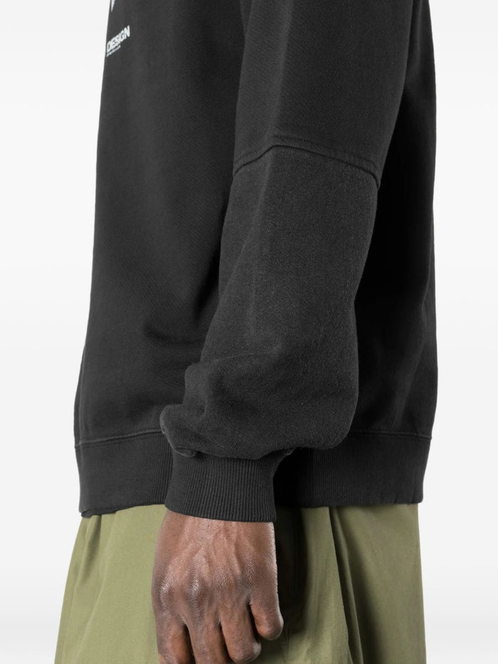 Maha logo-print panelled sweater