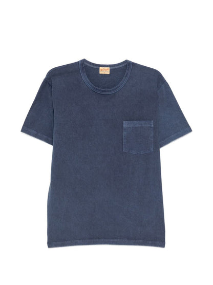 patch-pocket washed T-shirt