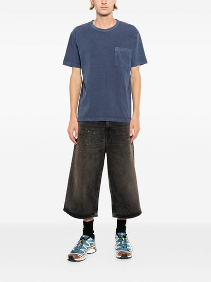patch-pocket washed T-shirt
