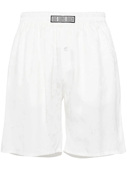Patterned-Jacquard Shorts