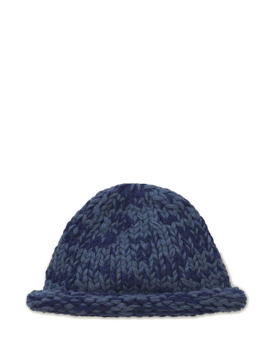 Rebel hand-knitted beanie hat