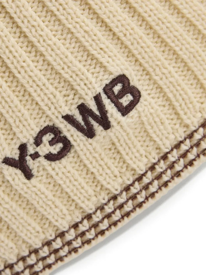 ribbed-knit Y-3 beanie hat