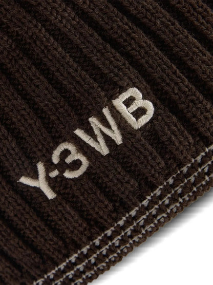 ribbed-peaked beanie-hat