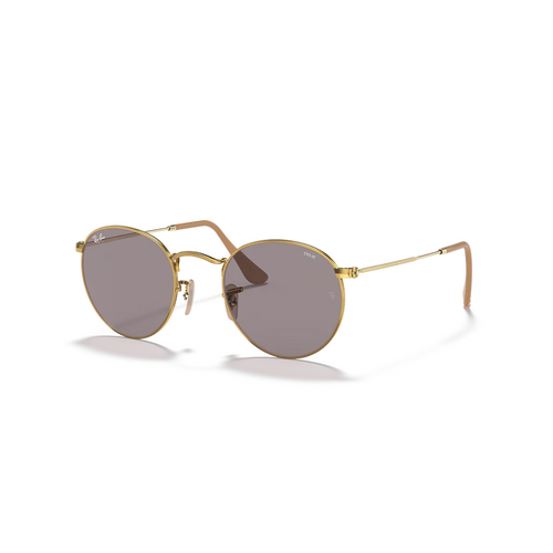 RAYBAN - ROUND METAL | Arista w/ Photochromic Evolve Grey