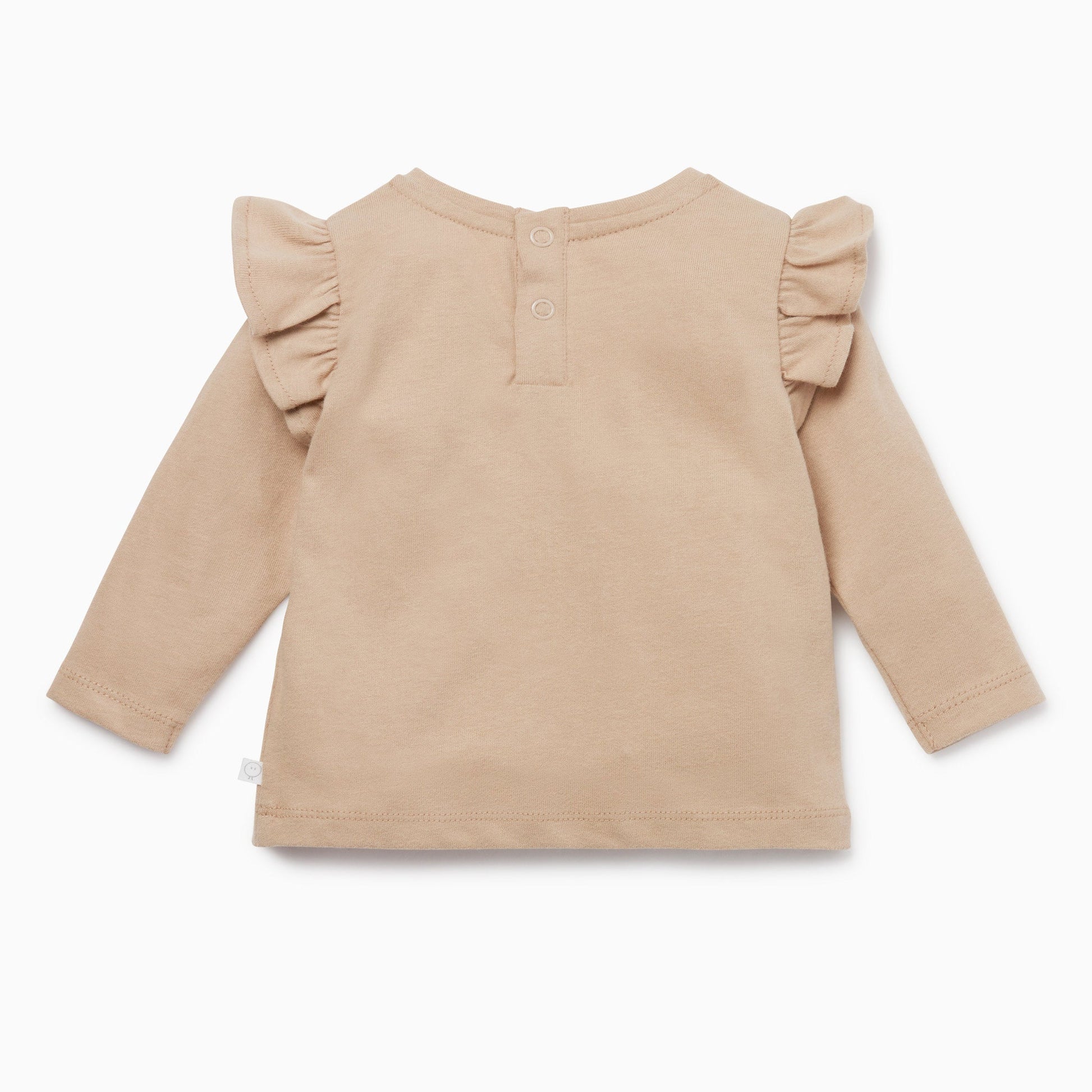 Caramel & Terracotta Dress and Ruffle T-Shirt Set
