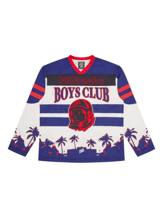 Stadium Hockey striped graphic jersey