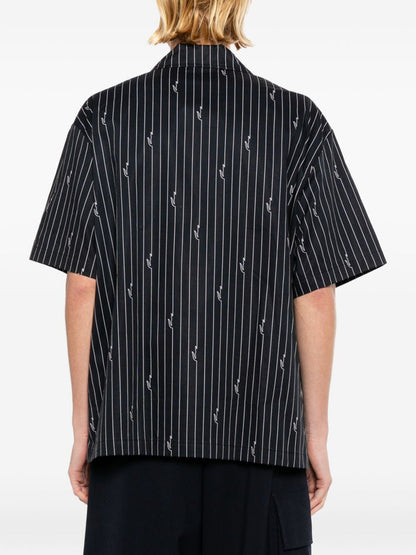 striped twill shirt