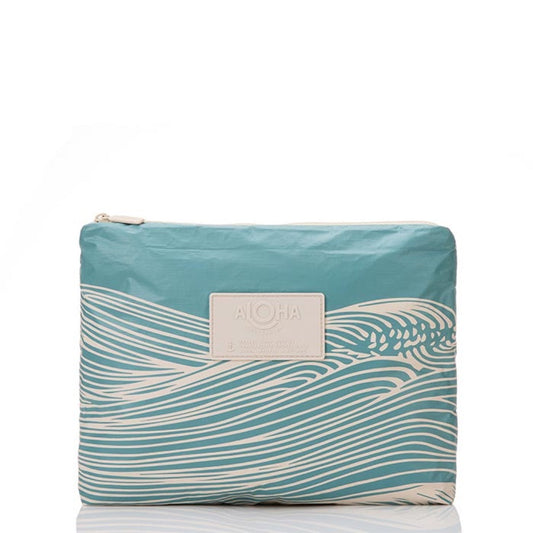 ALOHA COLLECTION - Sea Mid Pouch | Tides/Sandstone