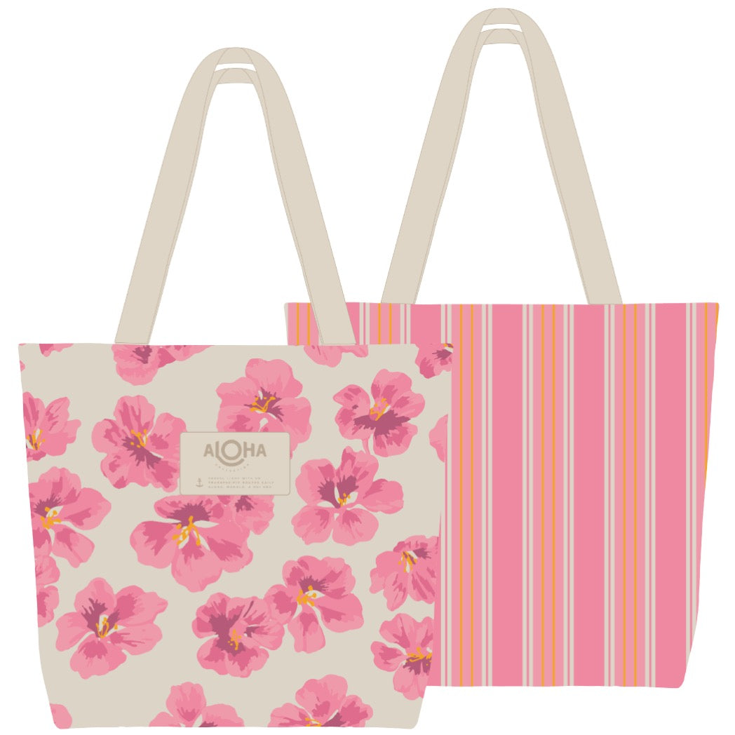 ALOHA COLLECTION - Flutter Reversible Tote Bag | Blush