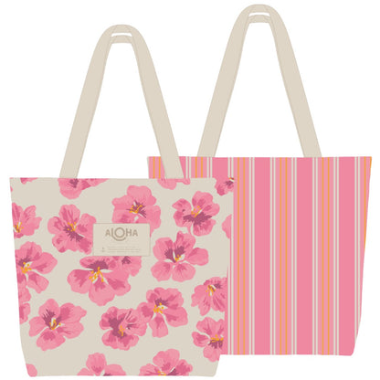 ALOHA COLLECTION - Flutter Reversible Tote Bag | Blush