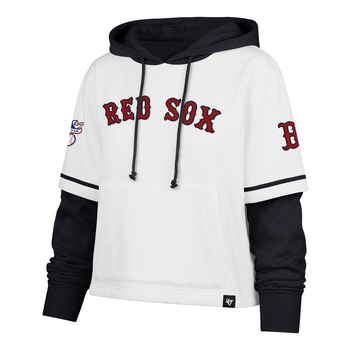 Women's Boston Red Sox Trifecta Cropped '47 Shortstop Pullover