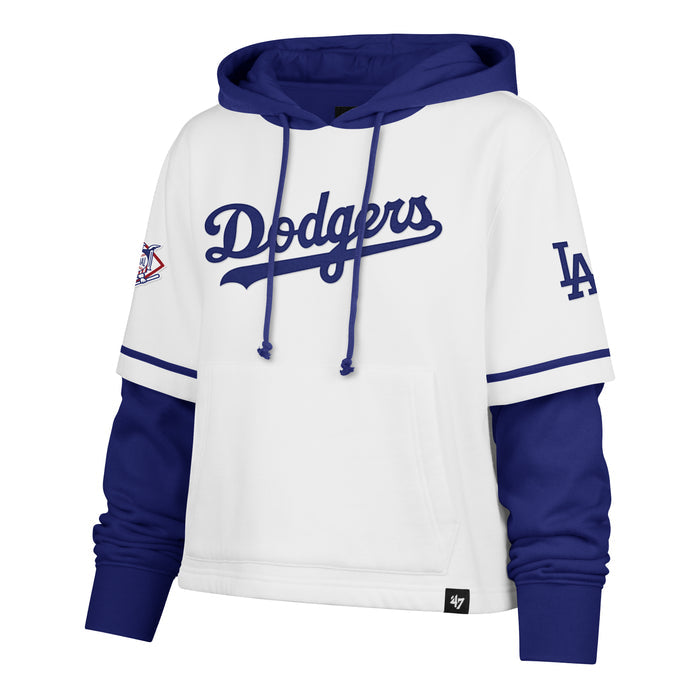 Women's Los Angeles Dodgers Trifecta Cropped '47 Shortstop Pullover
