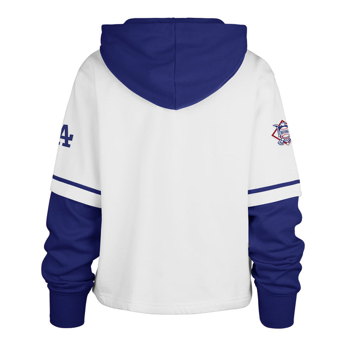 Women's Los Angeles Dodgers Trifecta Cropped '47 Shortstop Pullover