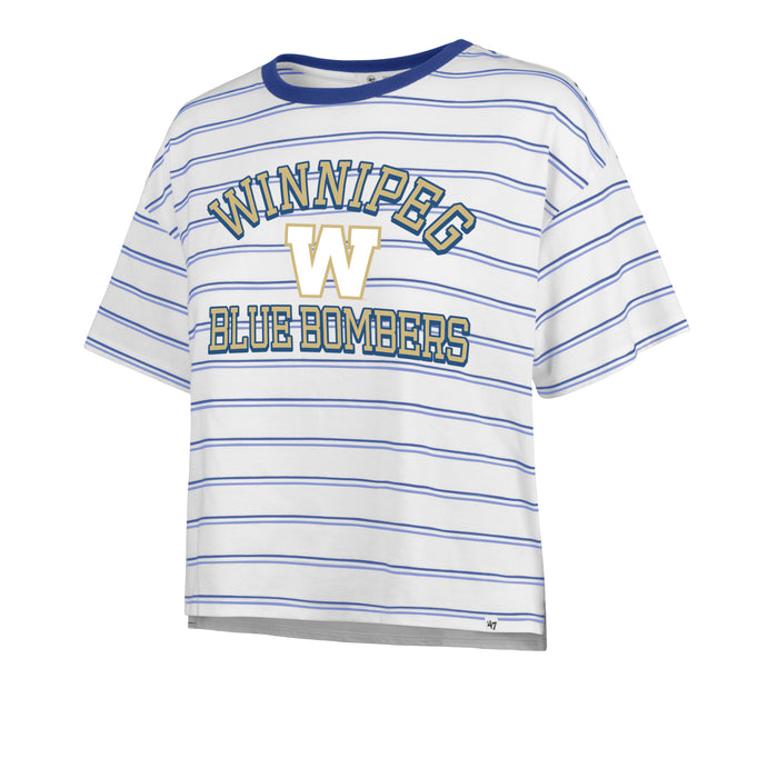 Women's Winnipeg Blue Bombers On The Line Tobie '47 Tee